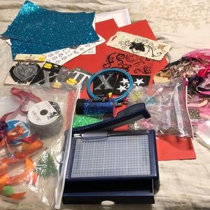 Scrapbook supplies variety of items
